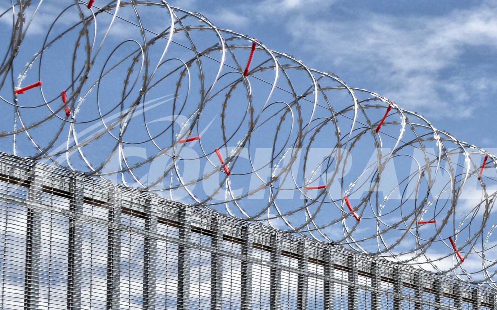 Concertina razor wire coils for perimeter security