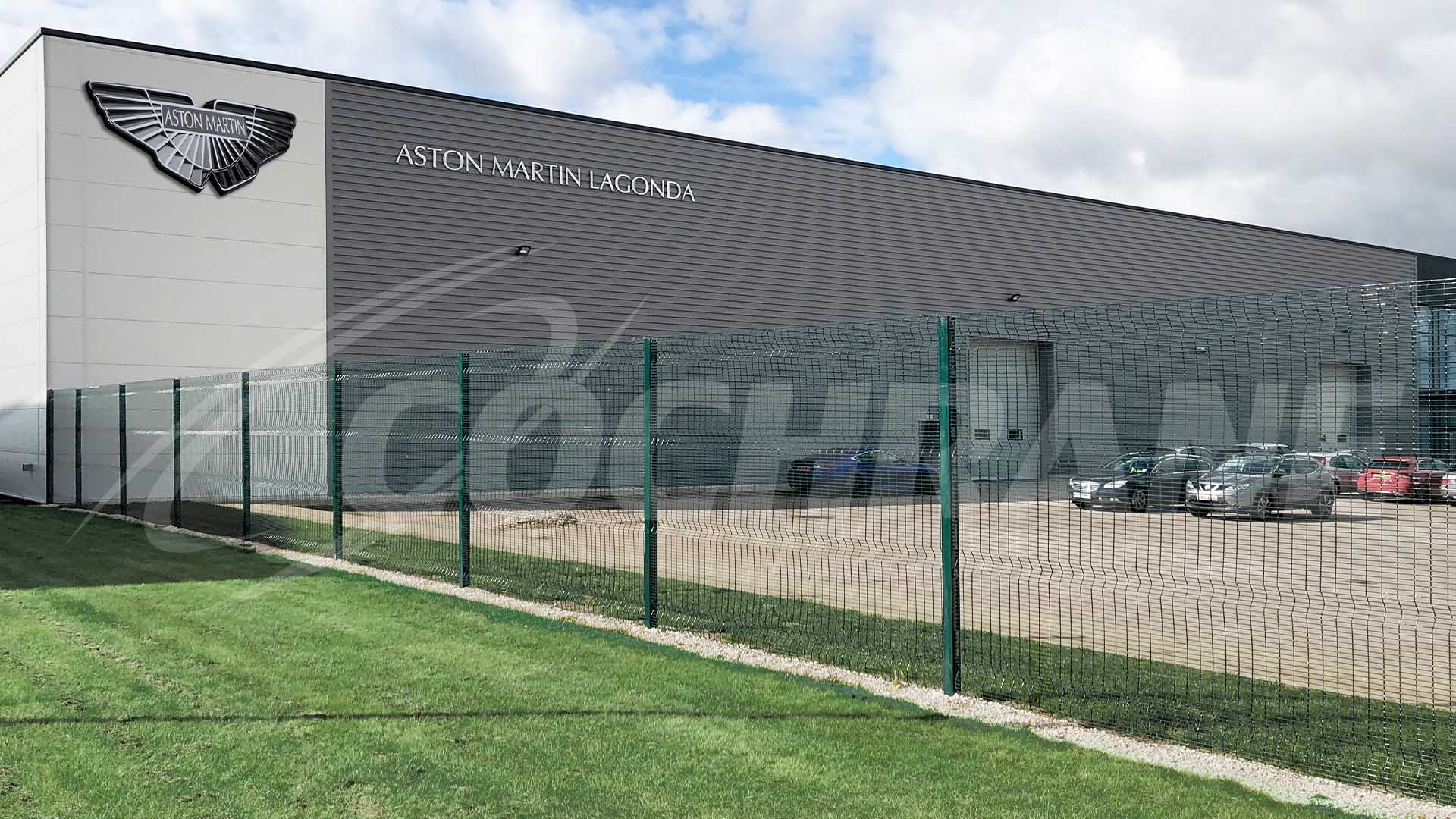 Industrial plant with perimeter fencing